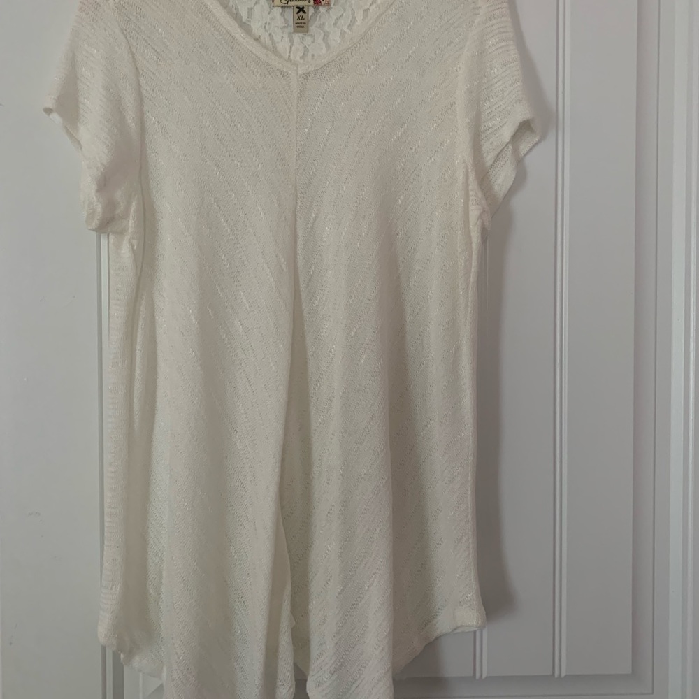 Womens white lace blouse